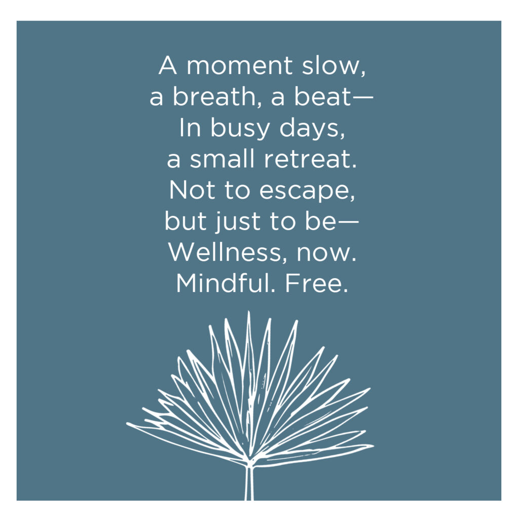 the wellness journal magazine logo - wellness poem